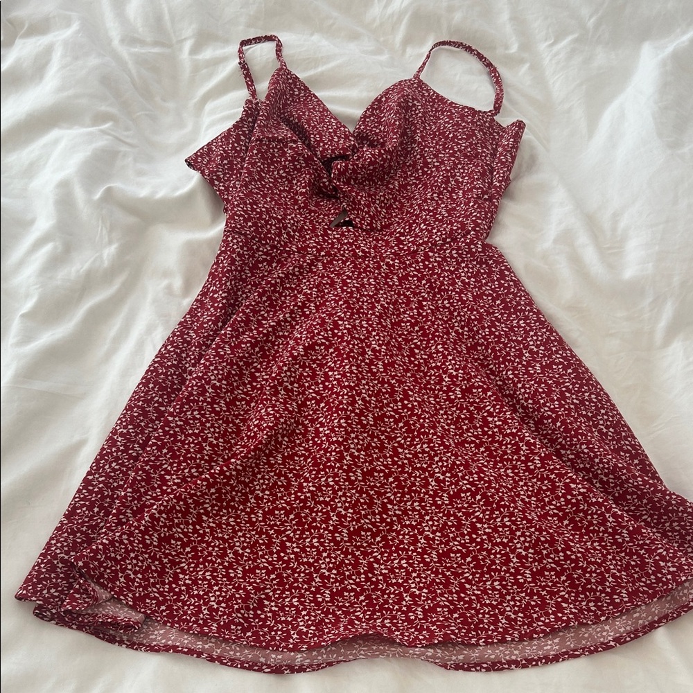 Floral Red Sundress